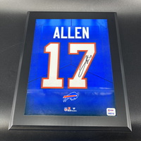 Bills - Josh Allen Signed Jersey Number Plaque