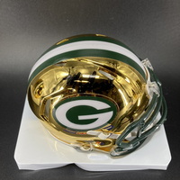 NFL - Packers MarShawn Lloyd Signed Chrome Mini Helmet
