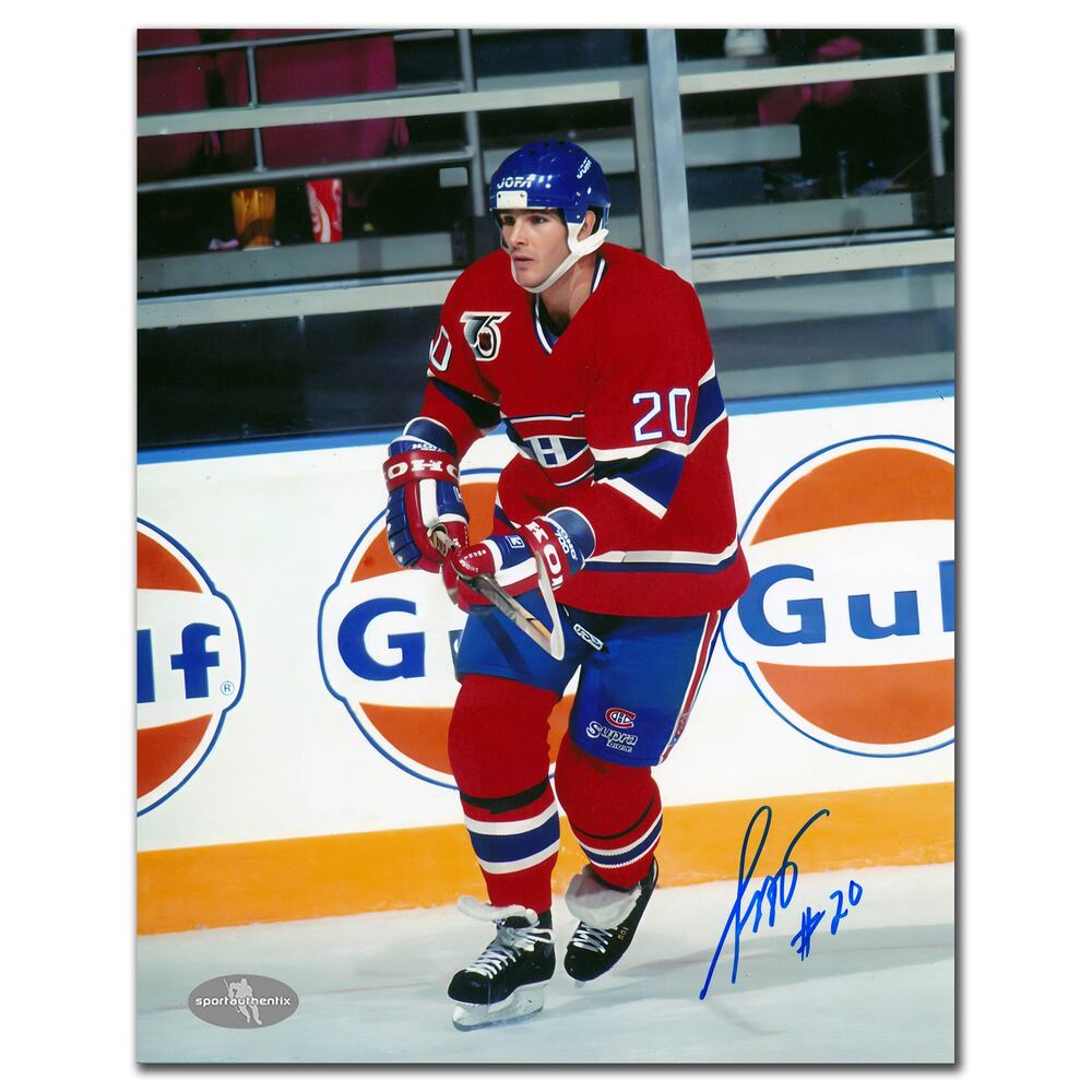 Sylvain Turgeon Montreal Canadiens Autographed 8x10