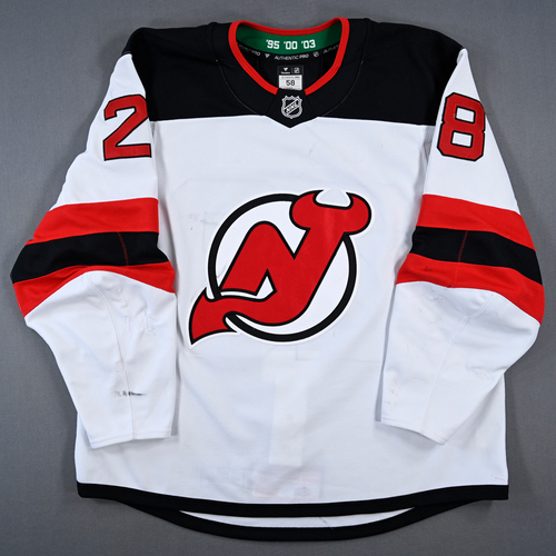 Image of Meier, Timo<br>White Set 2 - 600th NHL Game<br>New Jersey Devils<br>2024-25<br>#28