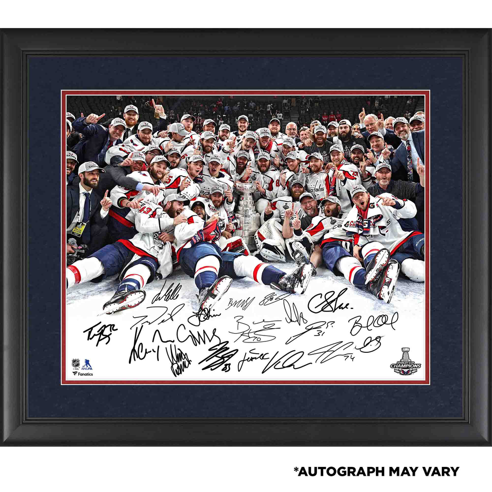 Washington Capitals 2018 Stanley Cup Champions Framed Autographed 16