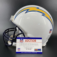 NFL - Chargers Isaiah Spiller signed Chargers Helmet