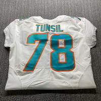NFL - Dolphins Laremy Tunsil Game Cut Jersey Size 46