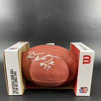 NFL -Cardinals Paris Johnson Signed Authentic Football