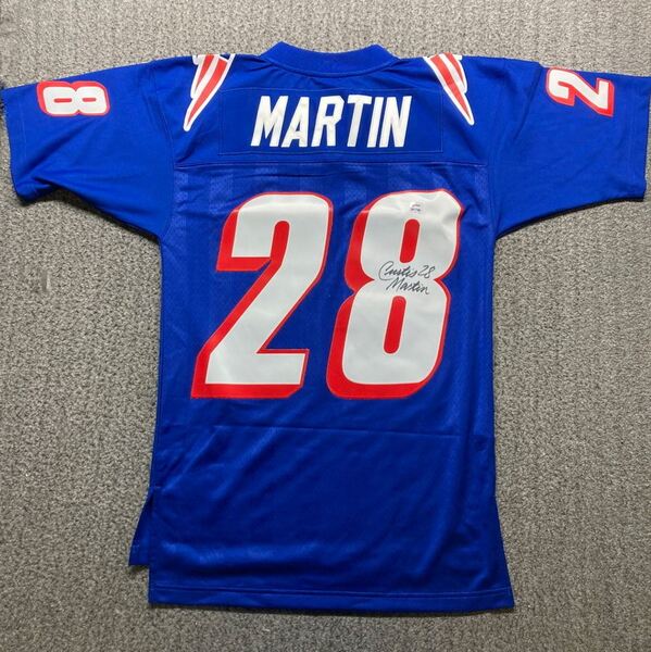 HOF - Patriots Curtis Martin Signed Mitchell & Ness Jersey Size 36