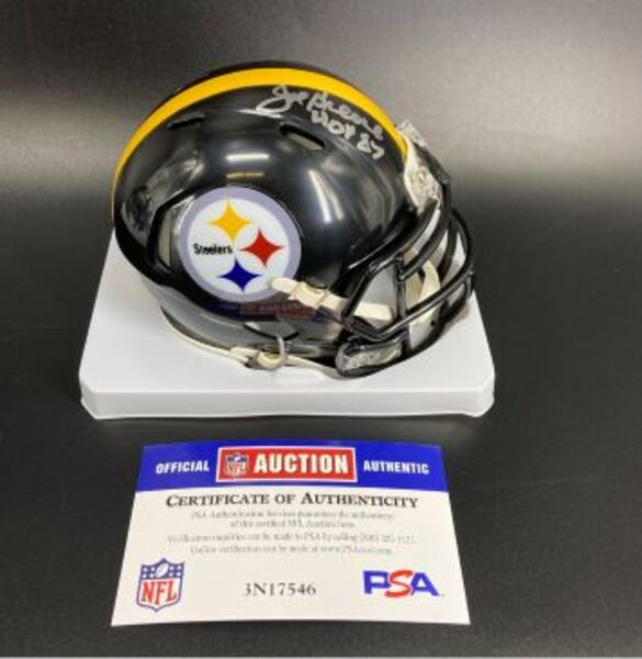 HOF - Steelers Joe Greene Signed Mini Helmet