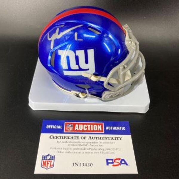 NFL - Giants Malik Nabers Signed Mini Helmet