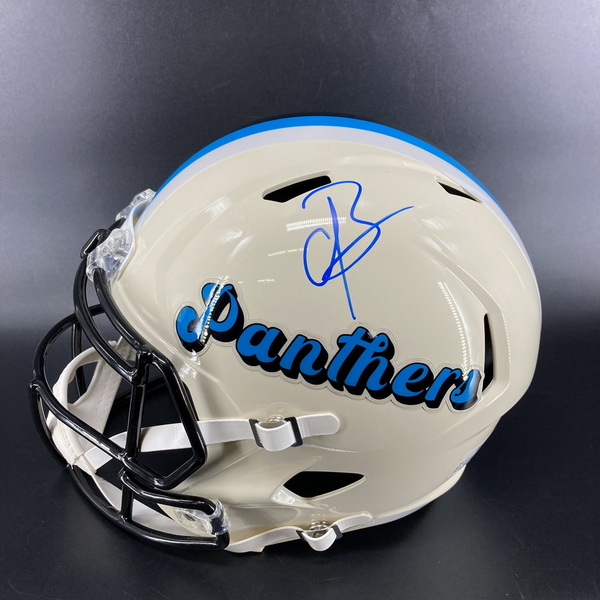 NFL - Panthers Chris Brazzell II Signed Replica Retro Helmet