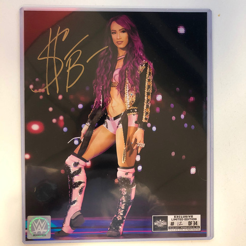 Sasha Banks SIGNED 8 x 10 Limited Edition WrestleMania Photo (Random Number)