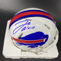Bills - Josh Allen Signed Mini Helmet