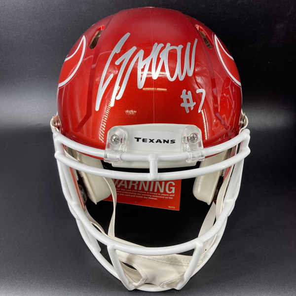 FARA - Texans CJ Stroud Signed Flash Alternate Authentic Speed Helmet wi...