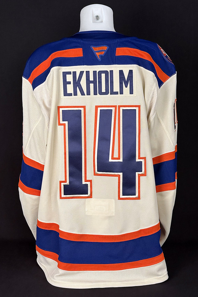 #14 Mattias Ekholm - 2025-26 Edmonton Oilers Alternate Set #1 Game Worn Jersey - Worn For 2 Games - Oct 28th vs Utah & Dec 4th vs Seattle