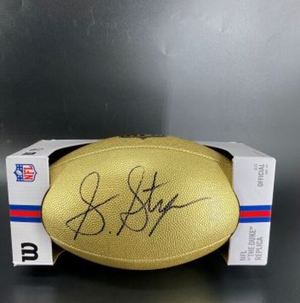 NFL - Commanders Sonny Styles Signed Gold Composite Football