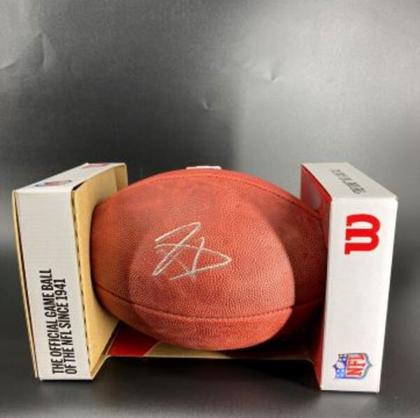 NFL - Titans Tyjae Spears Signed Authentic Football