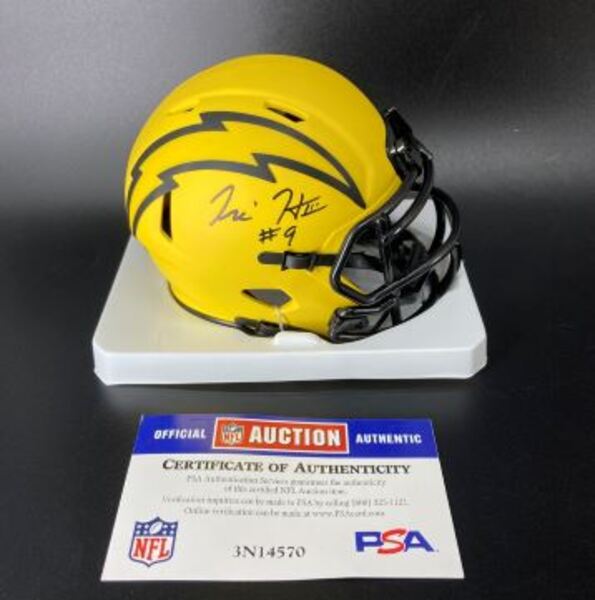 NFL - Chargers Tre Harris Signed Mini Helmet