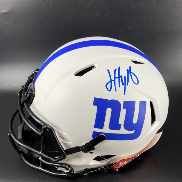 NFL - Giants Jalin Hyatt Signed Lunar Eclipse Authentic Speed Helmet