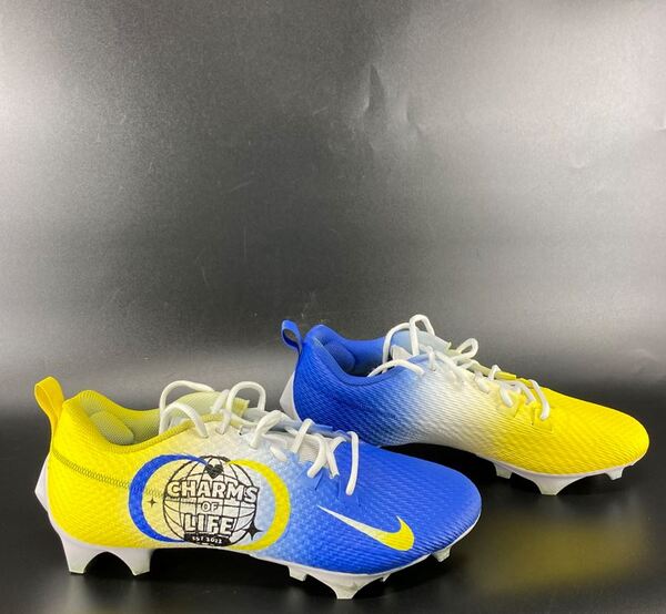MCMC - Rams Kamren Kinchens Custom Cleats 2025 Season Size 12 Proceeds B...