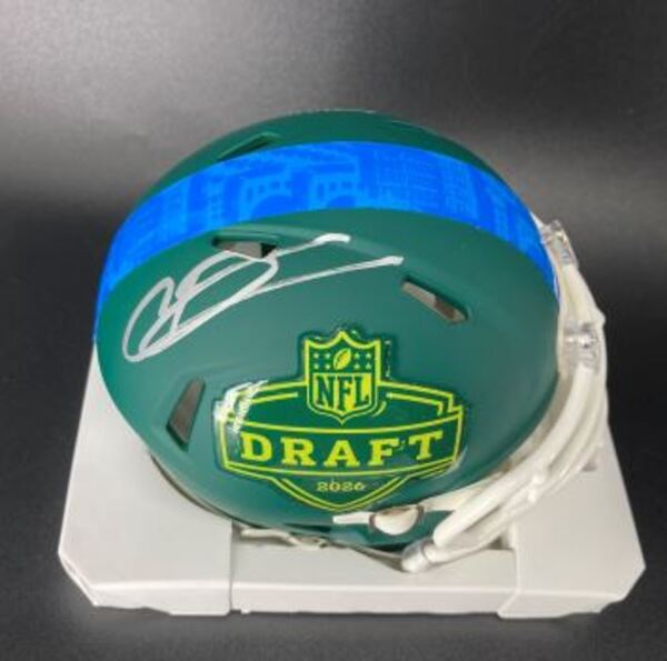 NFL - Cowboys Caleb Downs Signed NFL Draft Mini Helmet