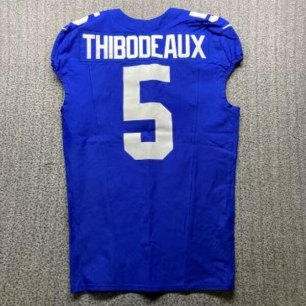Crucial Catch - Giants Kayvon Thibodeaux Game Worn Jersey (9/26/2024) Si...