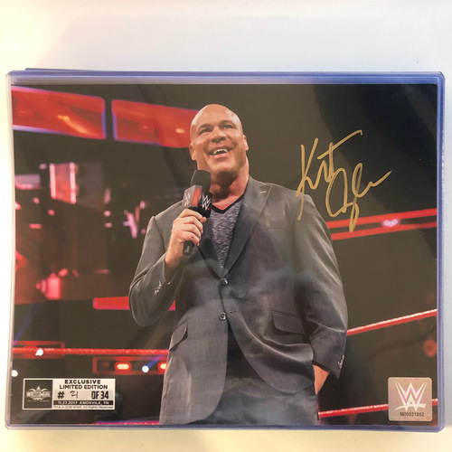 Kurt Angle SIGNED 8 x 10 Limited Edition WrestleMania Photo (Random Number)