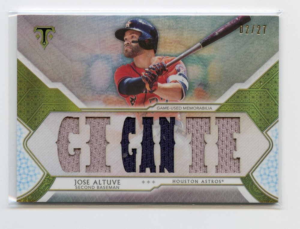 2018 Topps Triple Threads Relics Silver Jose Altuve