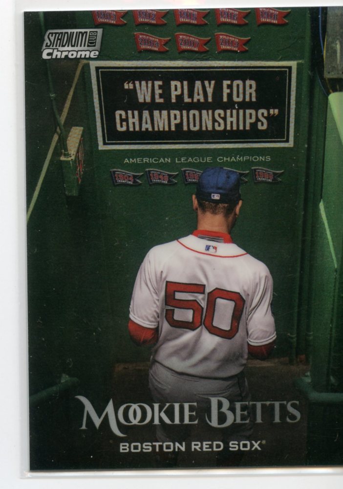 2019 Stadium Club Chrome Refractors #SCC83 Mookie Betts