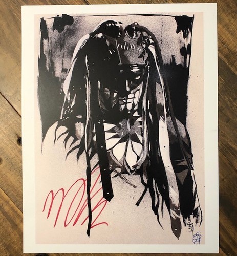 Finn Balor SIGNED Rob Schamberger 11 x 14 Art Print (Demon)