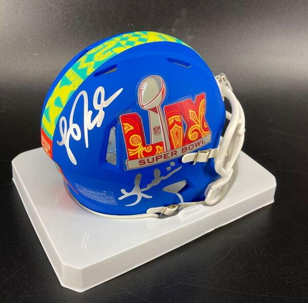 NFL - Super Bowl LIX Mini Helmet Signed By PreGame Performers John Batis...