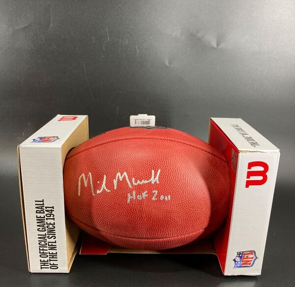 HOF - Oilers Mike Munchak Signed Authentic Football