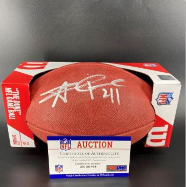 NFL - Saints Alvin Kamara Signed Authentic Football