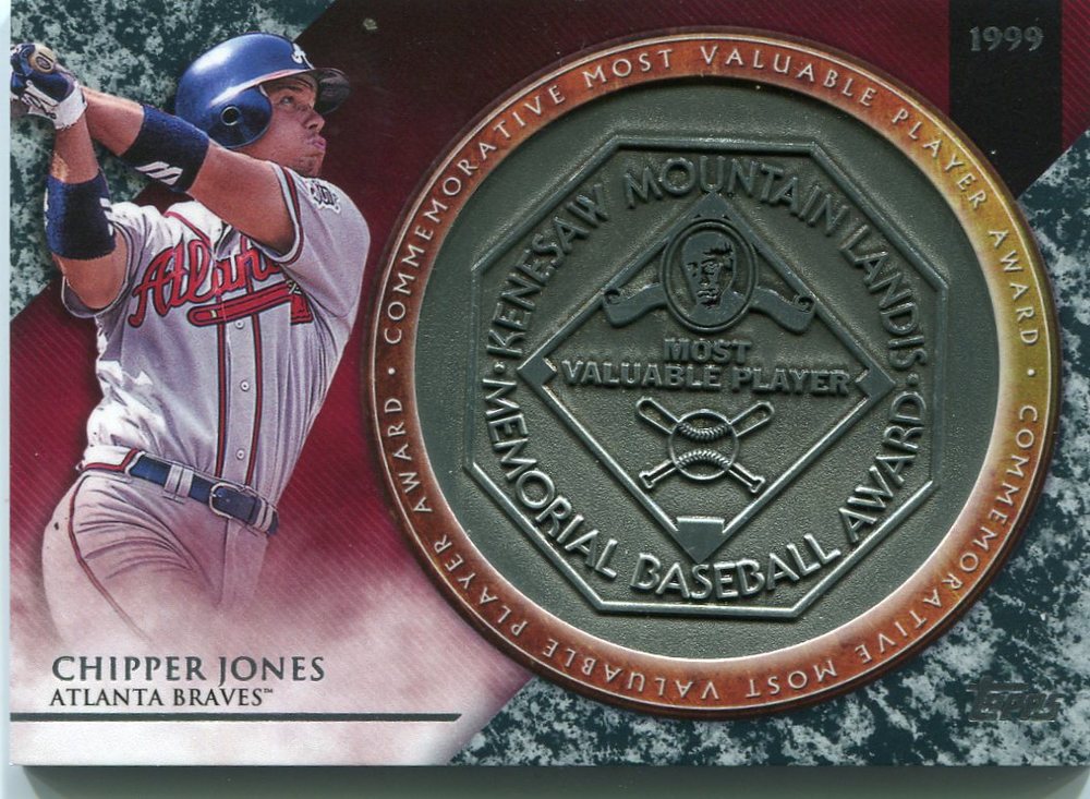 2017 Topps Update MVP Award Relics #MVPRCJ Chipper Jones