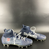 MCMC - Patriots Anfernee Jennings Custom Cleats 2024 Season Size 13 Bene...