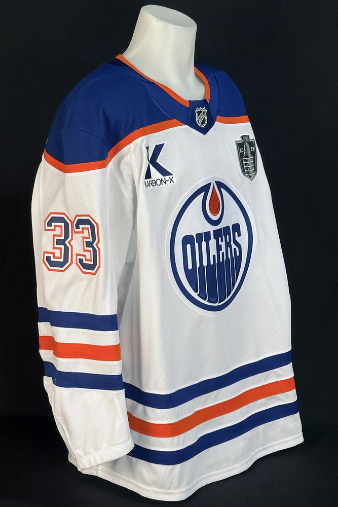 Viktor Arvidsson #33 - 2025 Stanley Cup Final Edmonton Oilers Game-Worn White Set #1 Jersey - Worn For Game #3 vs Florida Panthers