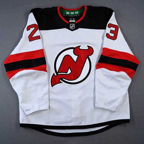 Image of MacDermid, Kurtis<br>White Set 2<br>New Jersey Devils<br>2024-25<br>#23