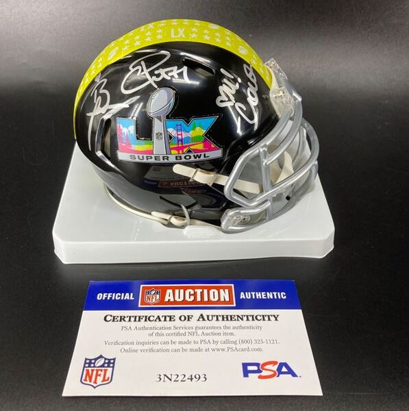 NFL - Multi Signed SB LX Mini Helmet Signed by Pre-Game Preformers Charl...