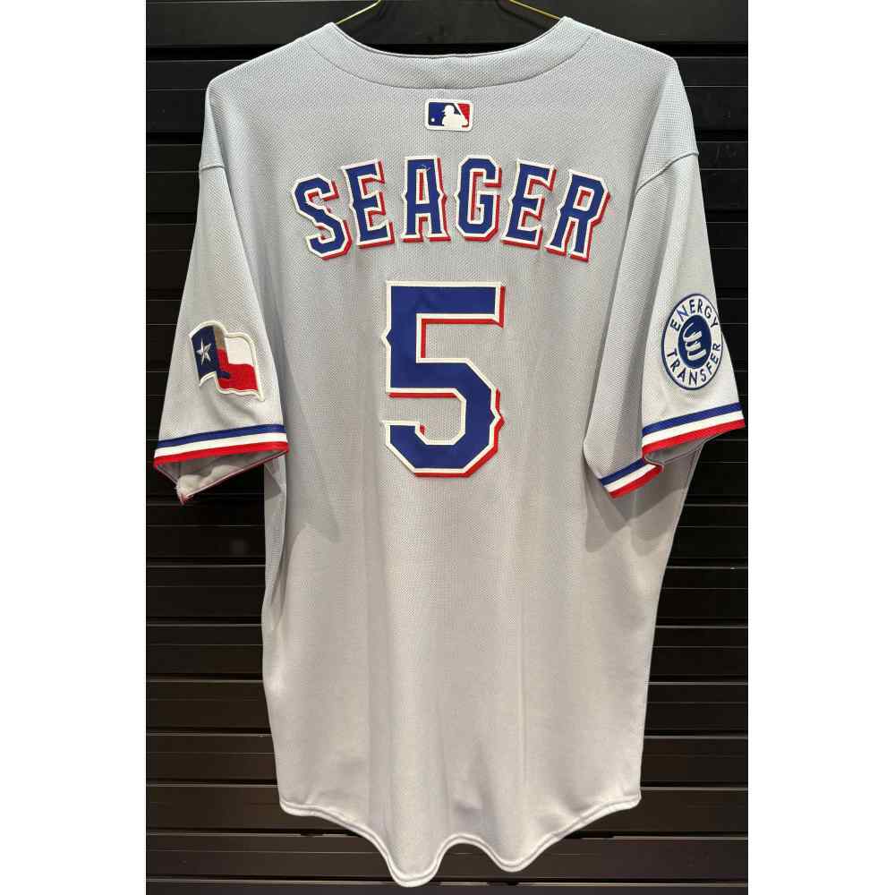 Corey Seager #5 Texas Rangers Team-Issued 2025 Road Jersey (MLB