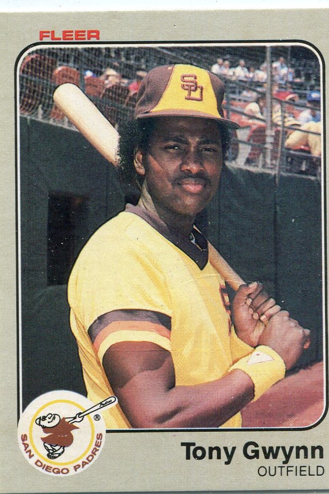 1983 Fleer #360 Tony Gwynn Rookie Card -- Hall of Famer