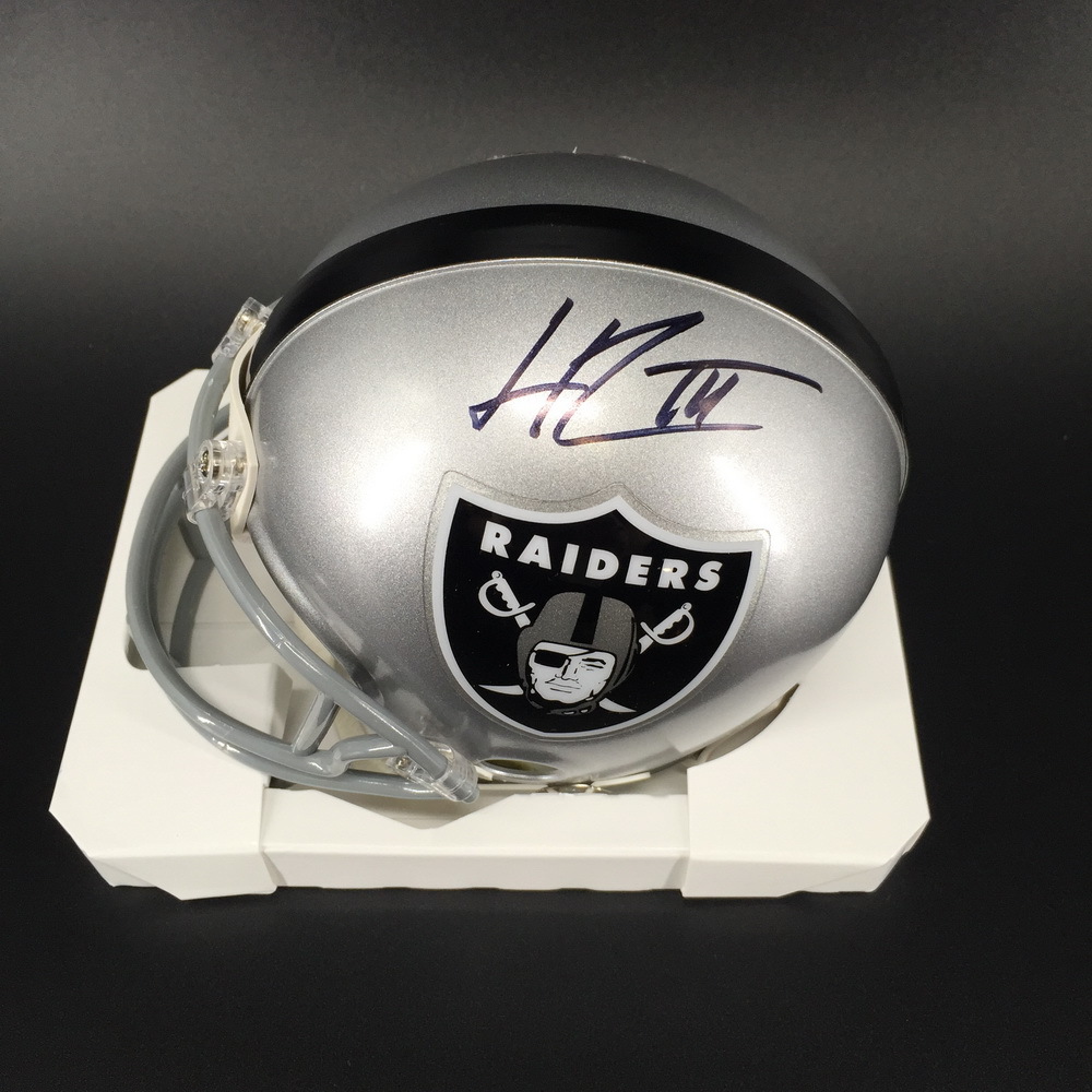 NFL Raiders Henry Ruggs III Signed Mini Helmet The official auction