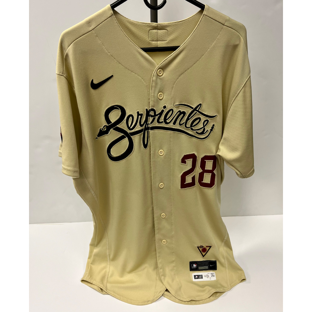 2022 Game Used Seth Beer Serpientes Jersey COLARI 5/6/22 Arizona