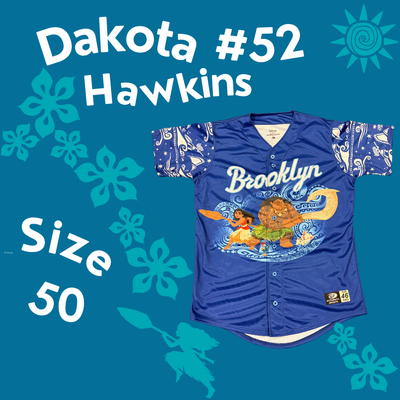 #52 Dakota Hawkins Game Used Moana Jersey (Size 50)
