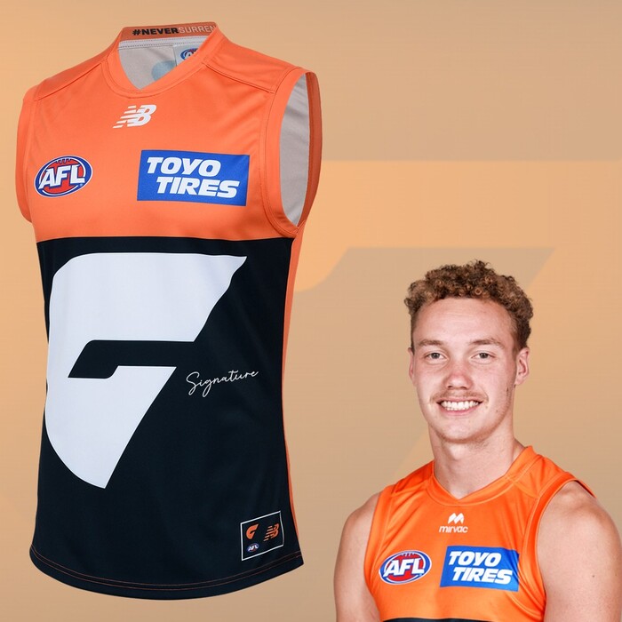 Photo of Ryan Angwin #9 GWS GIANTS 2025 Home Player Guernsey