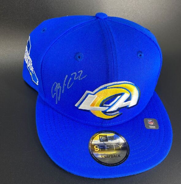 NFL - Rams Blake Corum Signed 2024 NFL Draft Hat