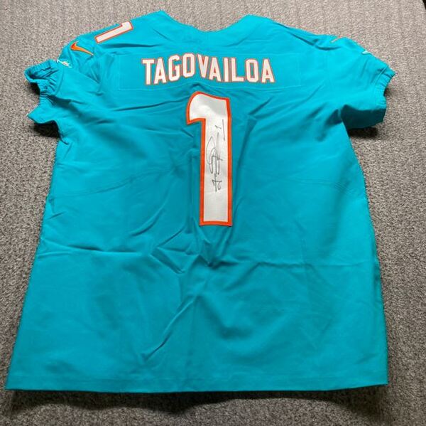 NFL - Dolphins Tua Tagovailoa Signed Authentic Jersey Size 48