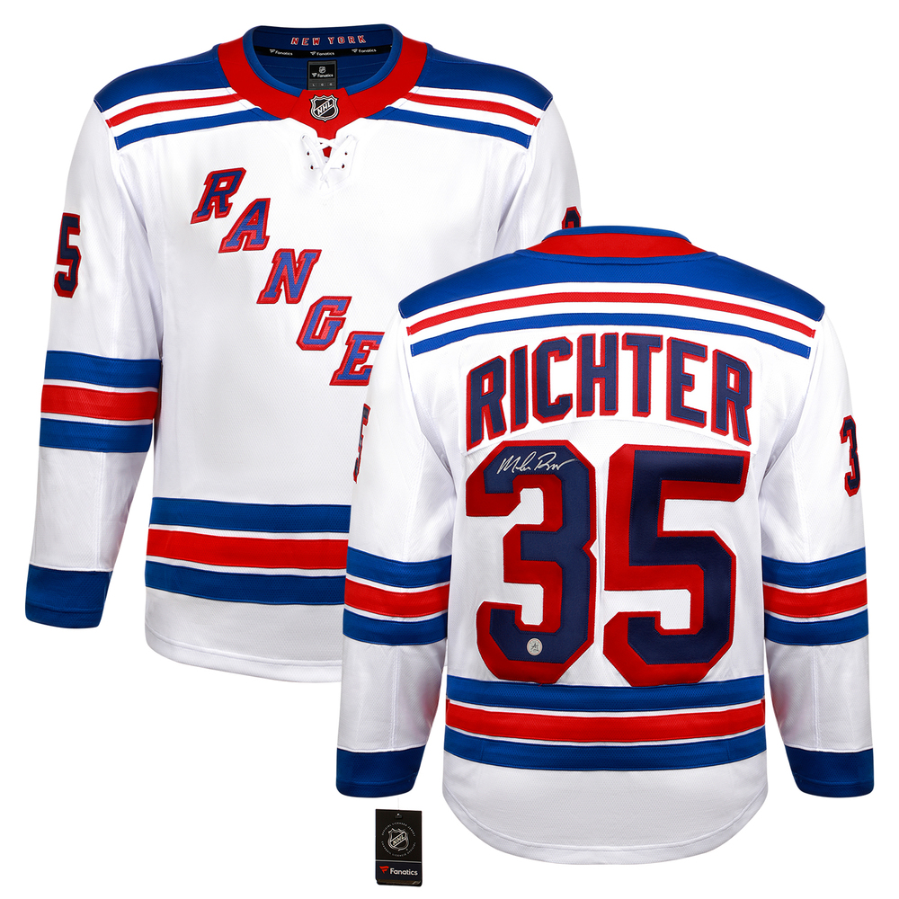 Mike Richter Autographed New York Rangers White Fanatics Breakaway Jersey