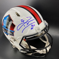 HOF - Dolphins Zach Thomas Signed Replica HOF Speed Helmet with HOF 23 I...
