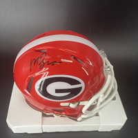 NFL - Georgia Malaki Starks Signed Mini Helmet