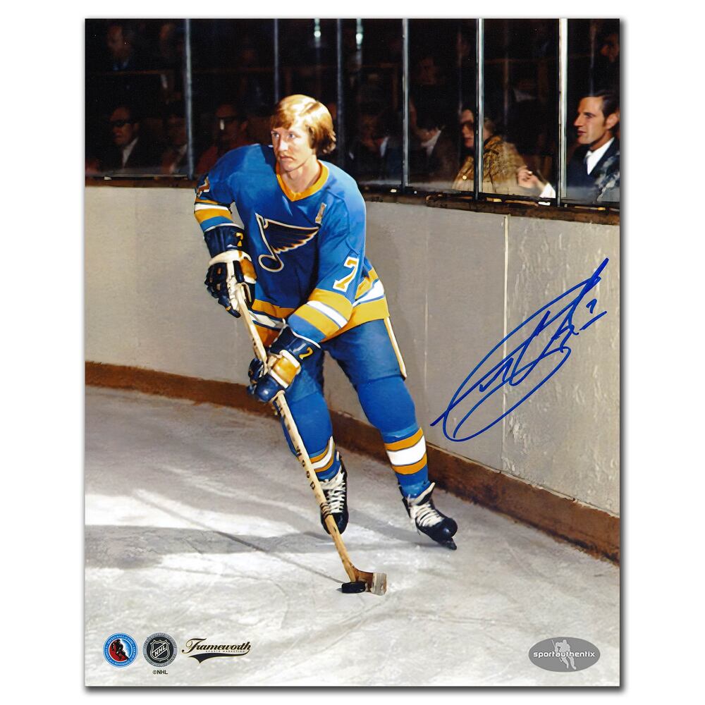 Garry Unger St. Louis Blues Action Autographed 8x10
