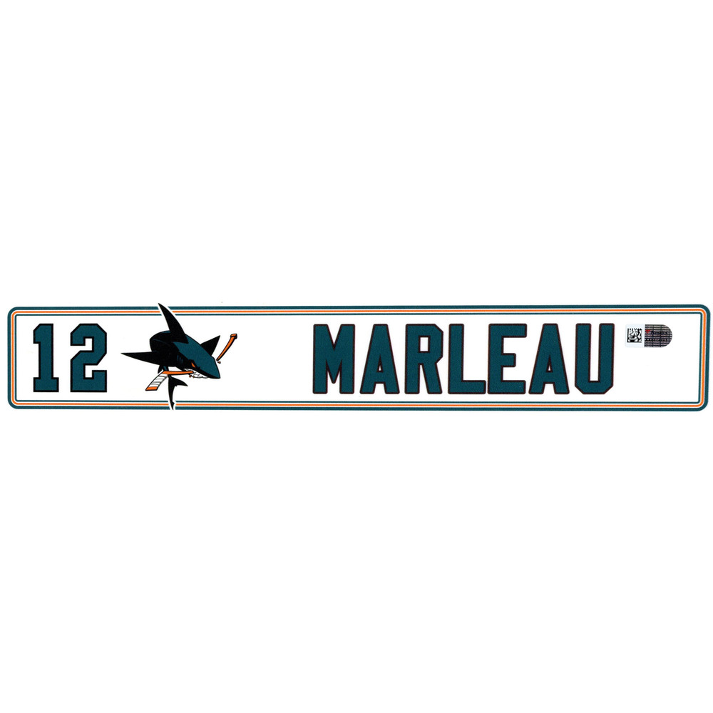 Patrick Marleau San Jose Sharks Player-Issued #12 Locker Room Nameplate from the 2016-17 NHL Season