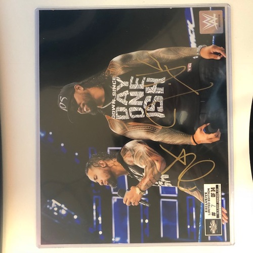 The Usos SIGNED 8 x 10 Limited Edition WrestleMania Photo (Random Number)