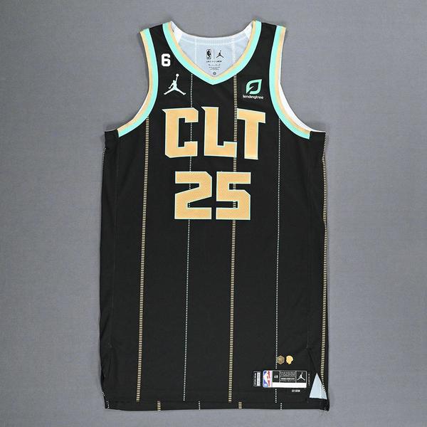 P.J Washington Charlotte GameWorn City Edition Jersey